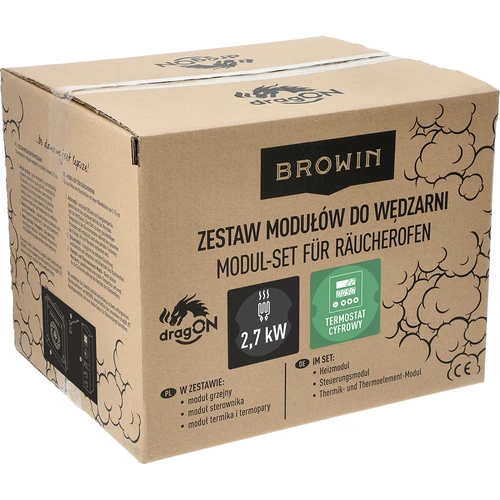 Komplet modulov z digitalnim termostatom - dragON 2,7 kW, za vrtne prekajevalnice - 9