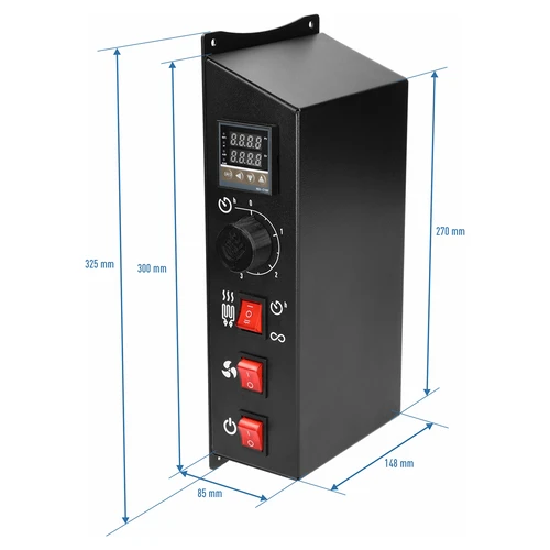 Komplet modulov z digitalnim termostatom - dragON 2,7 kW, za vrtne prekajevalnice - 10