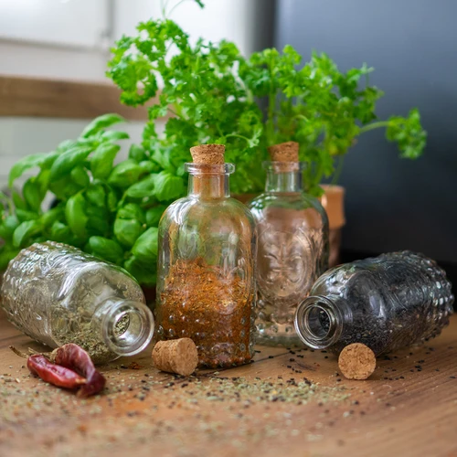 Komplet stekleničk s plutovinastimi zamaški, 240 ml - 4 kosi - 6