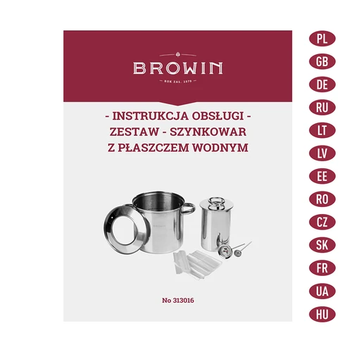 Komplet z vodnim plaščem-model za šunko 1,5 kg + lonec - 13
