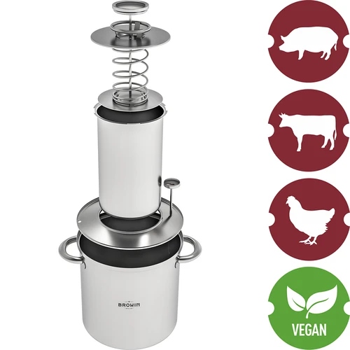 Komplet z vodnim plaščem-šunkovar 1,5 kg + lonec - 8