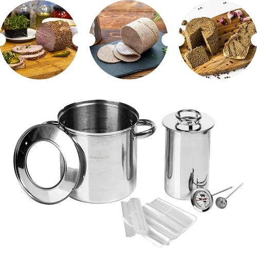 Komplet z vodnim plaščem-šunkovar 1,5 kg + lonec - 7