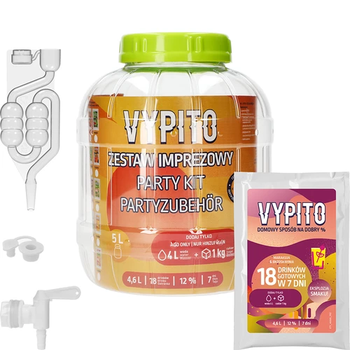 Komplet za zabavo - Vypito Marakuja in breskev