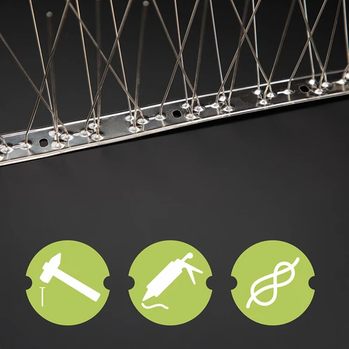 Konice proti pticam, na kovinski letvi, 10 kos. - 7