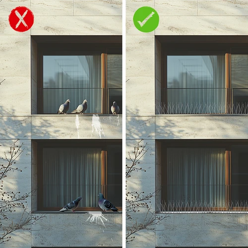 Konice proti pticam, na plastični letvici, 10 kosov. - 8