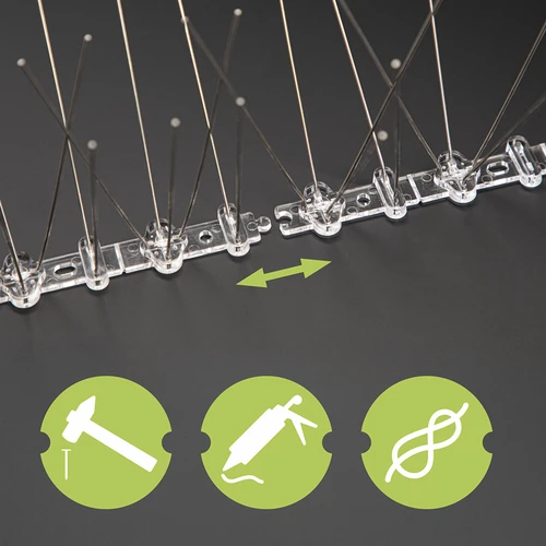 Konice proti pticam, na plastični letvici, 10 kosov. - 7