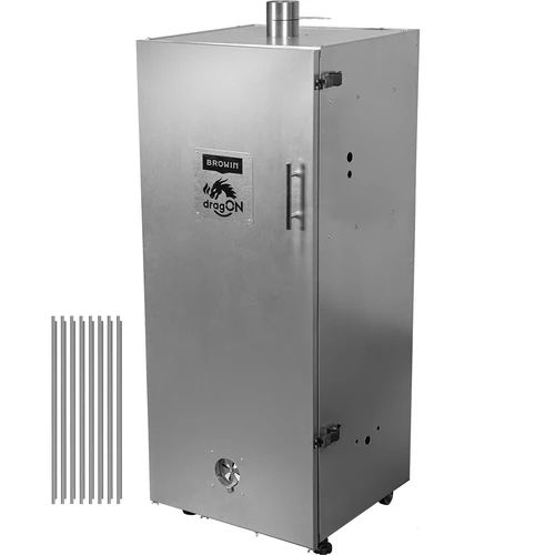 Kovinska prekajevalna komora 250L, s kolesi