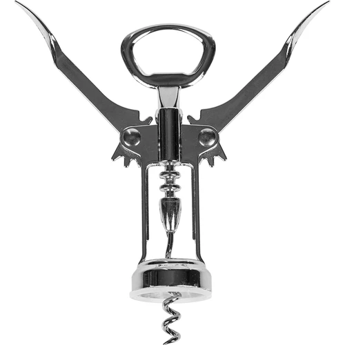 Kovinski odpirač za vino - tradicionalni - srebrn - 2