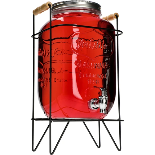 Kozarec Lemonada 8 L - s pipico, na kovinskem stojalu z ročaji - 4