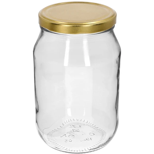 Kozarec TO 1,7 l z zlatim pokrovčkom fi 100/6, 1 kos.