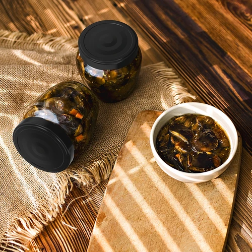 Kozarec TO 106 ml Amfora s črnim pokrovčkom fi 53 - 8 kos. - 7