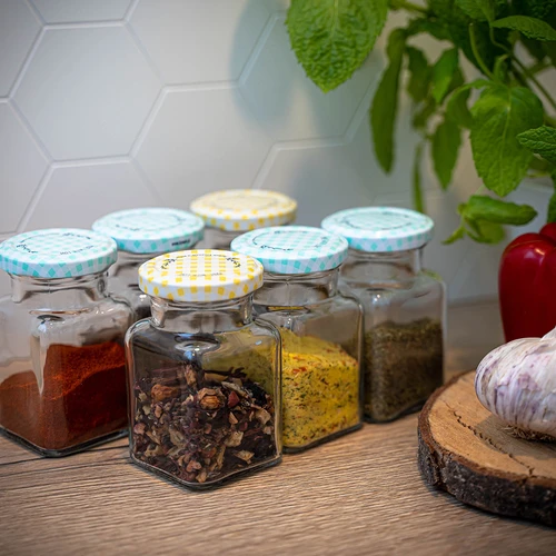 Kozarec TO 150 ml Štirje koti, pokrovček fi 53 - 6 kosov - 9