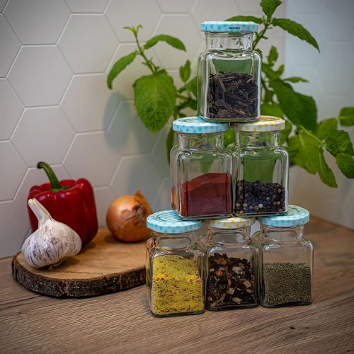 Kozarec TO 150 ml Štirje koti, pokrovček fi 53 - 6 kosov - 10