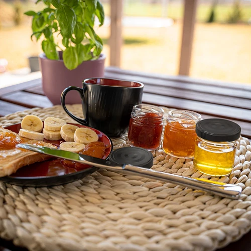 Kozarec TO 40 ml s črnim pokrovčkom fi 43 - 10 kos. - 6