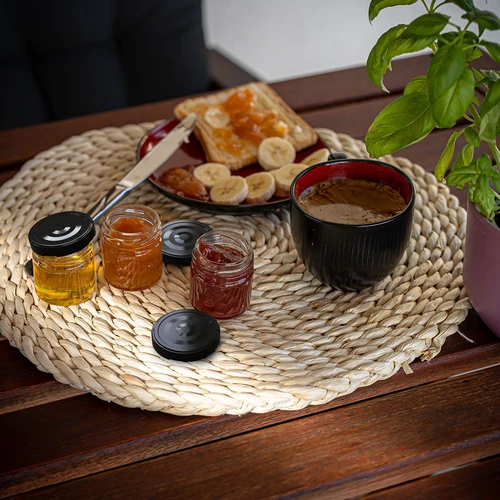 Kozarec TO 40 ml s črnim pokrovčkom fi 43 - 10 kos. - 10