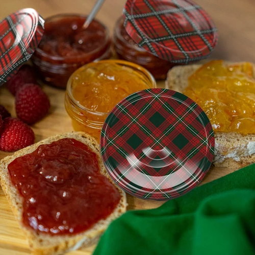 Kozarec TO 65 ml z barvnim pokrovčkom fi66 - 6 kosov. - 8