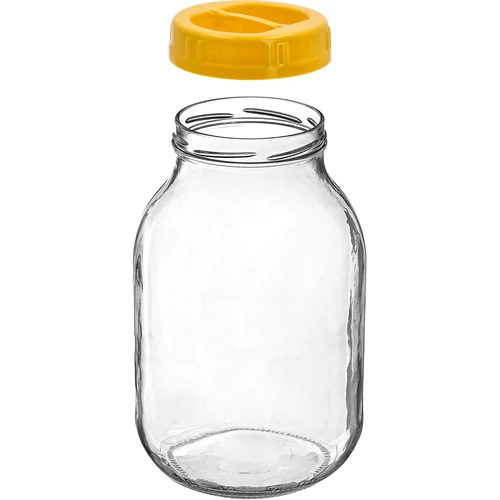 Kozarec twist-off 3 L in plastični pokrov fi 100 z ročajem - 2