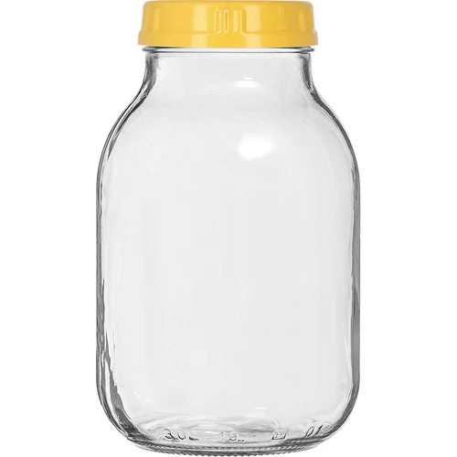 Kozarec twist-off 3 l, s kleščami in plastičnim pokrovom fi 100, z ročajem - 3