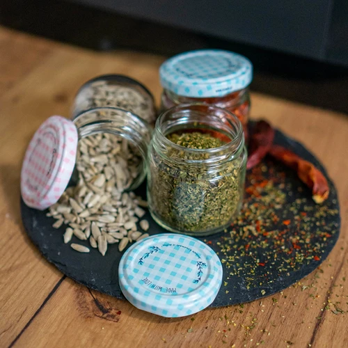 Kozarec twist-off 30 ml z barvnim pokrovčkom fi 43 - 10 kos. - 6