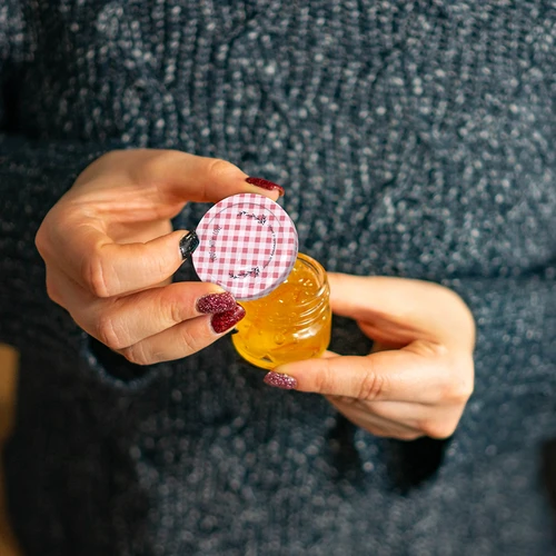 Kozarec twist-off 30 ml z barvnim pokrovčkom fi 43 - 10 kos. - 7