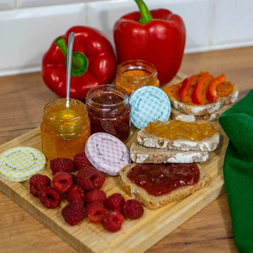 Kozarec twist-off 30 ml z barvnim pokrovčkom fi 43 - 10 kos. - 5