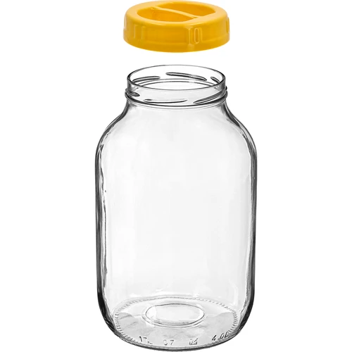 Kozarec twist-off 4 L in plastični pokrovček fi 100 z ročajem - 2