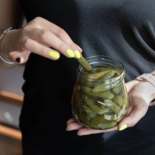 Kozarec twist-off 500 ml "Obrnjena amfora" s bordo pokrovčkom fi 82/6, 6 kosov. - 12