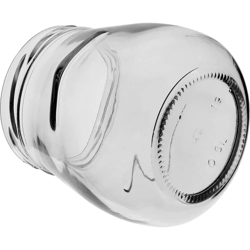 Kozarec twist-off 500 ml »Obrnjena amfora« s črnim pokrovčkom fi 82/6, 6 kosov - 7