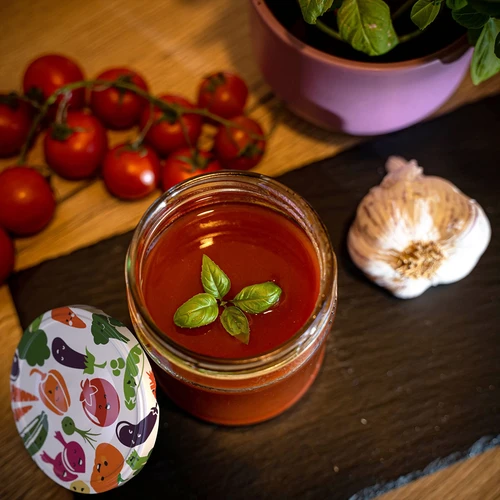 Kozarec twist-off 500 ml z barvnim pokrovčkom fi82/6 - 6 kosov. - 11