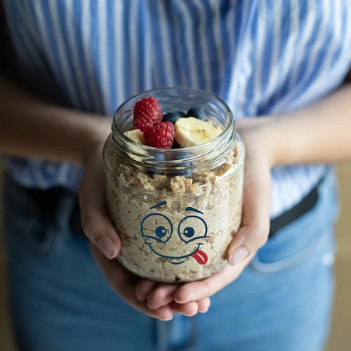 Kozarec twist-off 580 ml s potiskom Smeško in pokrovčkom fi 82/6 - 3 kosi. - 8