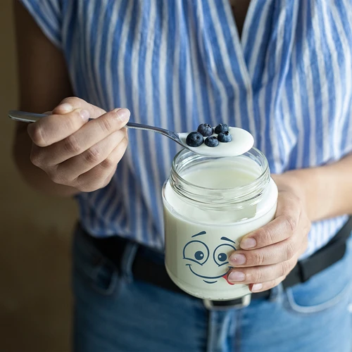 Kozarec twist-off 580 ml s potiskom Smeško in pokrovčkom fi 82/6 - 3 kosi. - 9