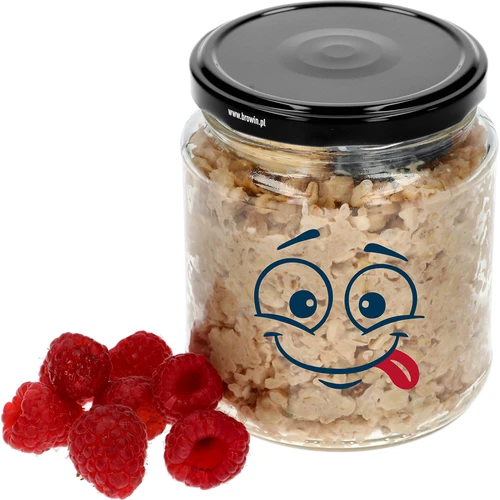 Kozarec twist-off 580 ml s potiskom Smeško in pokrovčkom fi 82/6 - 3 kosi. - 5