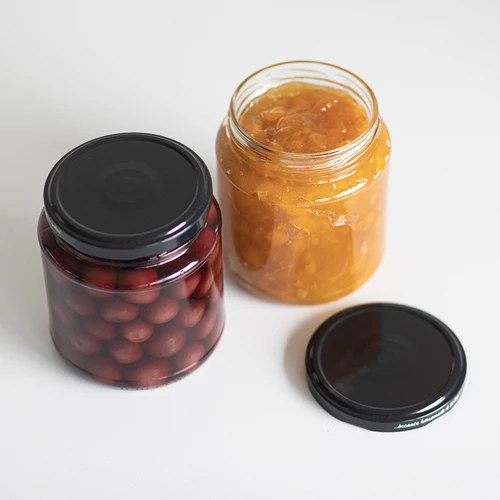 Kozarec twist-off, grubasek 580 ml s črnim pokrovčkom fi 82/6, 6 kosov. - 7