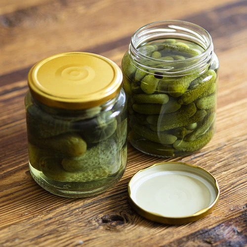 Kozarec twist-off, grubasek 580 ml z zlatim pokrovčkom fi82/6, 6 kosov. - 6