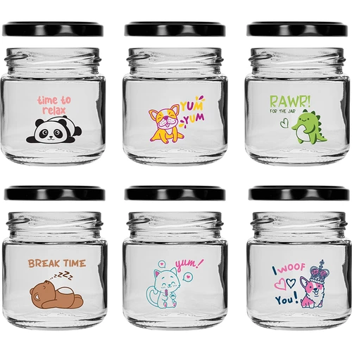 Kozarec za otroke twist-off 212 ml s potiskom in pokrovčkom fi 66/4, 6 kosov - 3