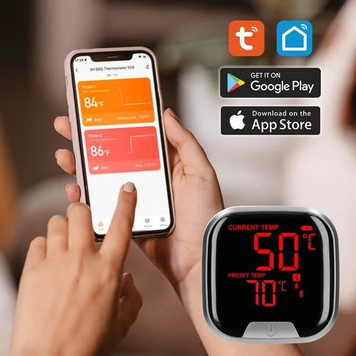 Kuhinjski termometer z Bluetoothom, 2 sondi - 14