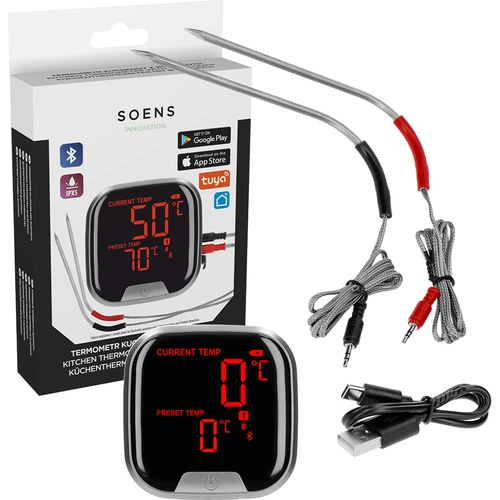 Kuhinjski termometer z Bluetoothom, 2 sondi - 2