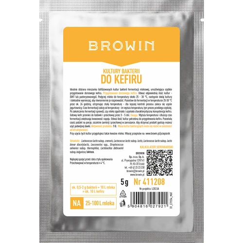 Kulture mlečnokislinskih bakterij za kefir in kislo mleko, 5 g