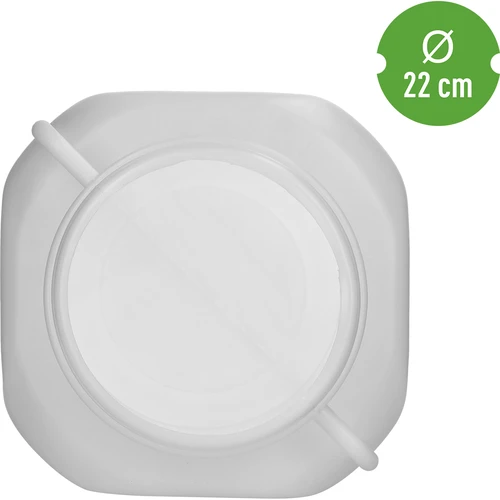 Kvadratni sod za 50 L, bel, z ročaji 50 L - 5