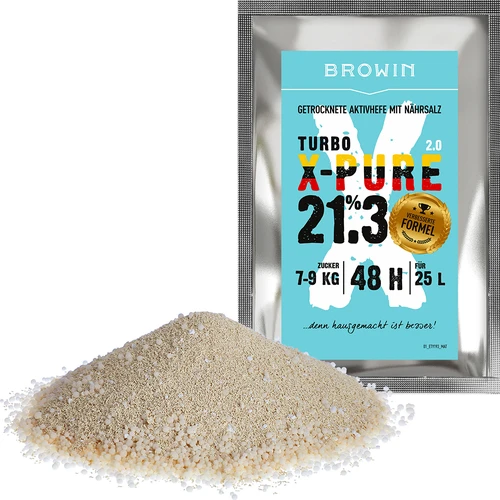 Kvas Turbo X-Pure 21,3 %, 48 h, 25 L - 3
