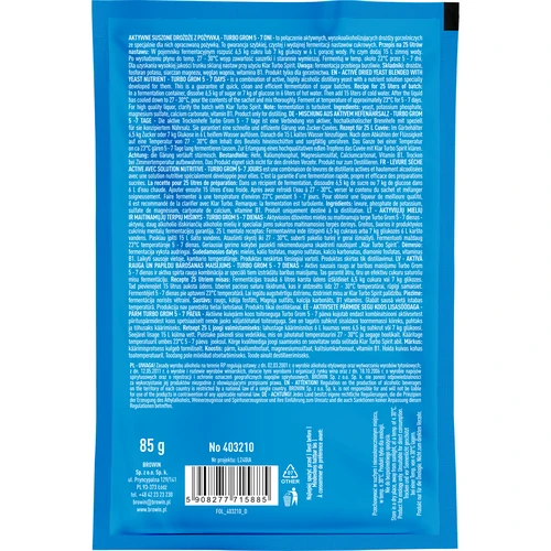 Kvas za destilate Turbo Grom 5-7 dni - 2