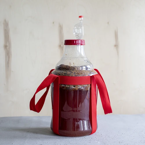 Lahek, nerazbiten balon za vino s trakovi za prenašanje, 15 L - 14