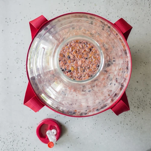 Lahka, nerazbitna damižana za vino z naramnicami, 25 L - 17