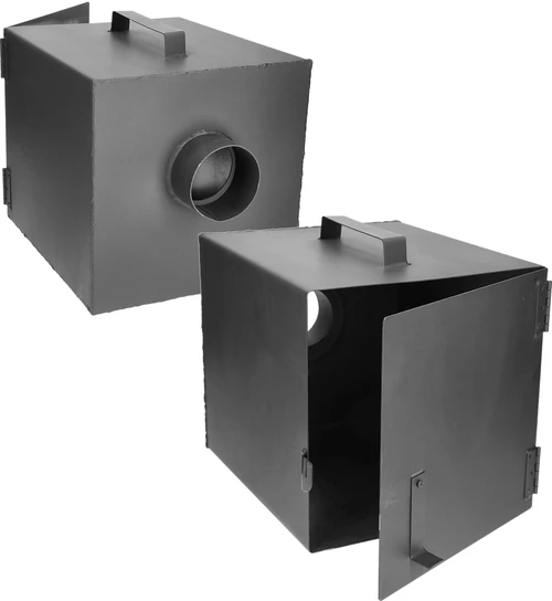 Lesena prekajevalnica 100 cm, s kuriščem - 6