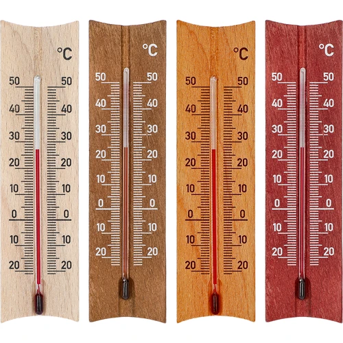 Leseni sobni termometer (-20 do +50°C), 15 cm, mešanica