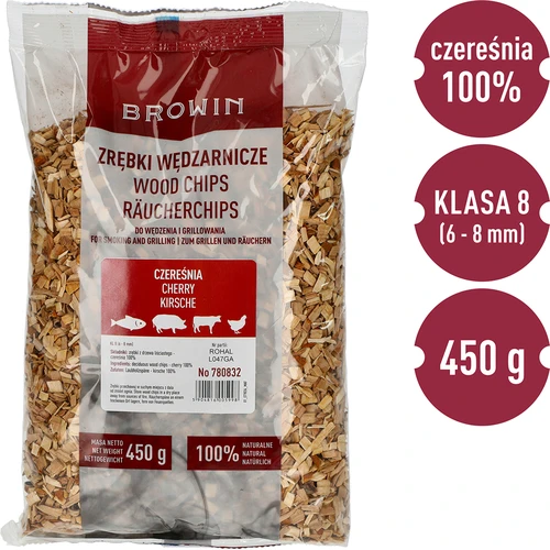 Lesni sekanci iz češnje za prekajevanje in žar, 450 g, kl. 8 - 3