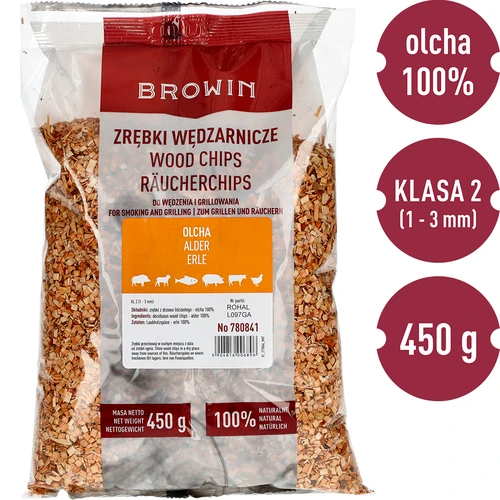 Lesni sekanci za prekajevanje (100 % jelša), razred 2 – 5 × 450 g - 3