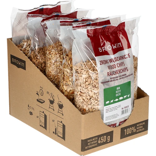 Lesni sekanci za prekajevanje/pečenje na žaru, bukovi, 450 g, razred 8 - 2