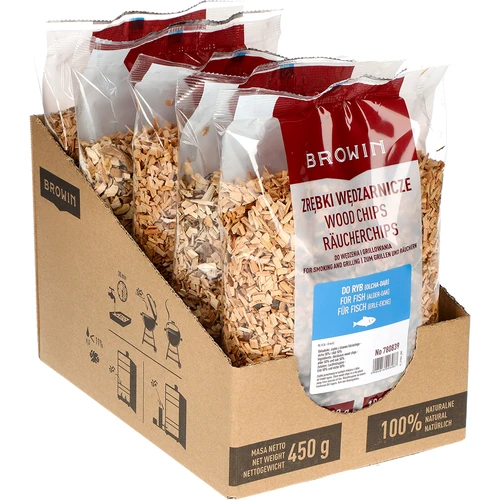 Lesni sekanci za prekajevanje/peko na žaru, 50% hrast + 50% jelša, 450 g, razred 8 - 2