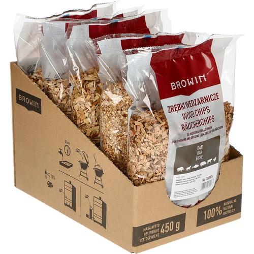 Lesni sekanci za prekajevanje/žar, hrast, 450 g, razred 8 - 2